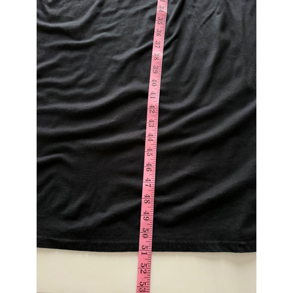 Garnet Hill Black Halter Maxi Dress Cotton Modal Twist Neck Pockets Womens Large - Picture 12 of 12